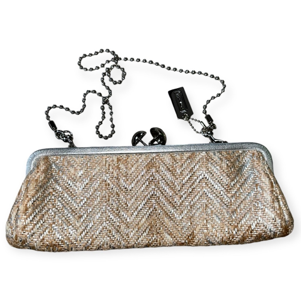 COACH Amanda Darcy Clutch with Ball Chain Strap